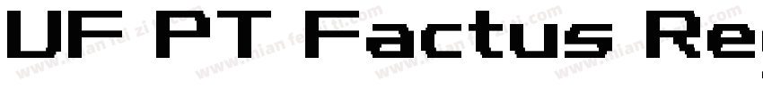 UF PT Factus Regular字体转换